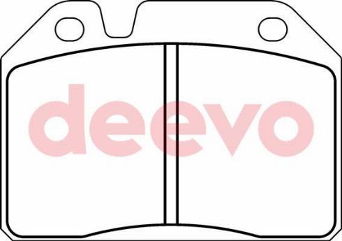 DEEVO BP66400 - Комплект спирачно феродо, дискови спирачки vvparts.bg