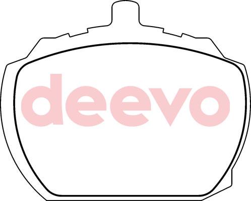 DEEVO BP66420 - Комплект спирачно феродо, дискови спирачки vvparts.bg