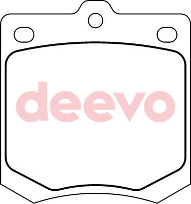 DEEVO BP66560 - Комплект спирачно феродо, дискови спирачки vvparts.bg