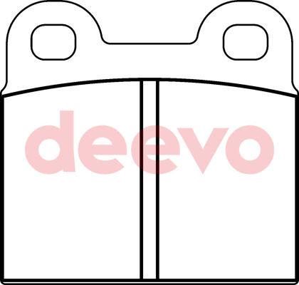 DON TDB41 - Комплект спирачно феродо, дискови спирачки vvparts.bg