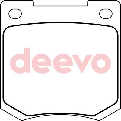DEEVO BP66120 - Комплект спирачно феродо, дискови спирачки vvparts.bg