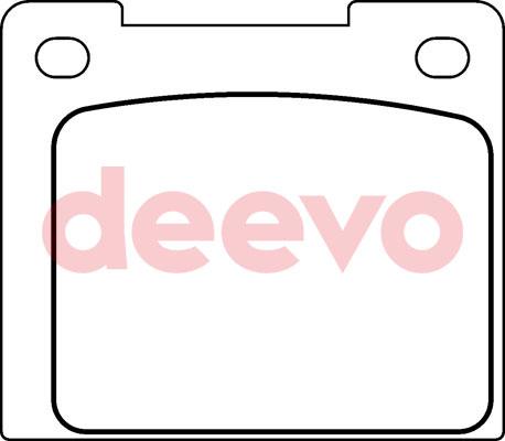 DEEVO BP66320 - Комплект спирачно феродо, дискови спирачки vvparts.bg