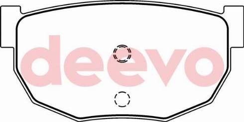 DEEVO BP61400 - Комплект спирачно феродо, дискови спирачки vvparts.bg