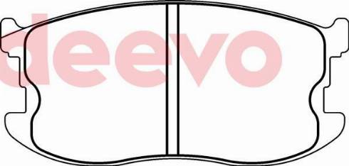 DEEVO BP68440 - Комплект спирачно феродо, дискови спирачки vvparts.bg