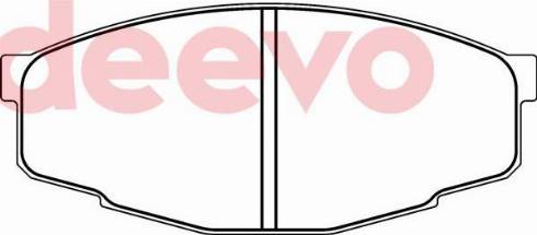 DEEVO BP68520 - Комплект спирачно феродо, дискови спирачки vvparts.bg