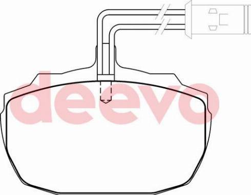 DEEVO BP68860 - Комплект спирачно феродо, дискови спирачки vvparts.bg