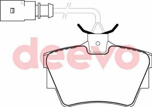 DEEVO BP63680 - Комплект спирачно феродо, дискови спирачки vvparts.bg