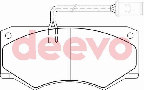 DEEVO BP62420 - Комплект спирачно феродо, дискови спирачки vvparts.bg