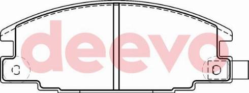 DEEVO BP62160 - Комплект спирачно феродо, дискови спирачки vvparts.bg