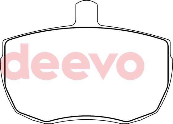 DEEVO BP67400 - Комплект спирачно феродо, дискови спирачки vvparts.bg