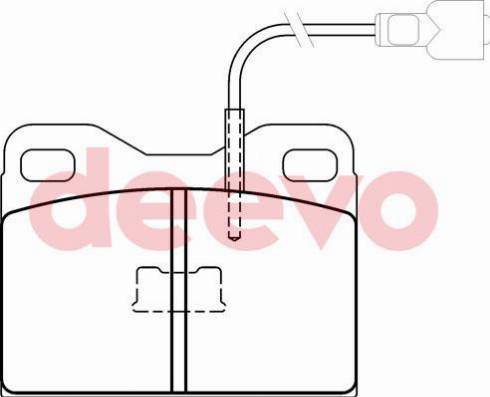 DEEVO BP67500 - Комплект спирачно феродо, дискови спирачки vvparts.bg