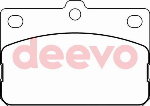 DEEVO BP67060 - Комплект спирачно феродо, дискови спирачки vvparts.bg