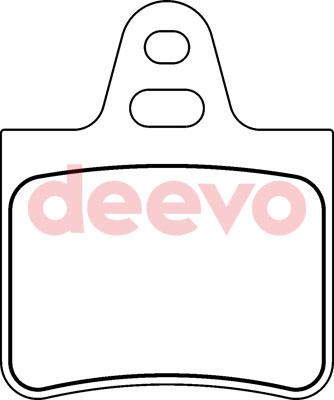 DEEVO BP67880 - Комплект спирачно феродо, дискови спирачки vvparts.bg