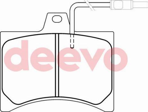 DEEVO BP67820 - Комплект спирачно феродо, дискови спирачки vvparts.bg