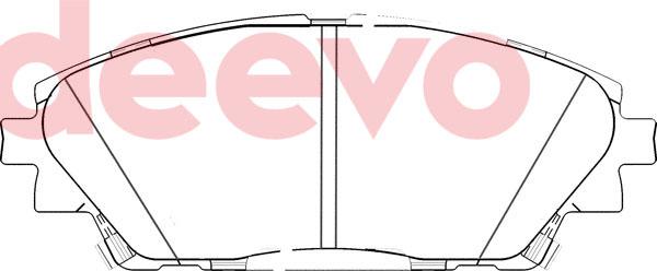DEEVO BP84180 - Комплект спирачно феродо, дискови спирачки vvparts.bg