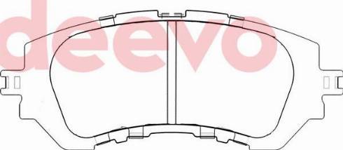 DEEVO BP84360 - Комплект спирачно феродо, дискови спирачки vvparts.bg