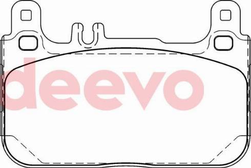 DEEVO BP84220 - Комплект спирачно феродо, дискови спирачки vvparts.bg