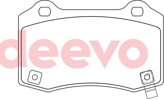 DEEVO BP85000 - Комплект спирачно феродо, дискови спирачки vvparts.bg