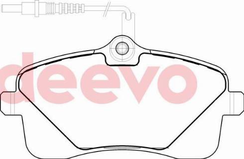 DEEVO BP81680 - Комплект спирачно феродо, дискови спирачки vvparts.bg