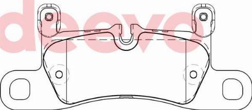 DEEVO BP81140 - Комплект спирачно феродо, дискови спирачки vvparts.bg