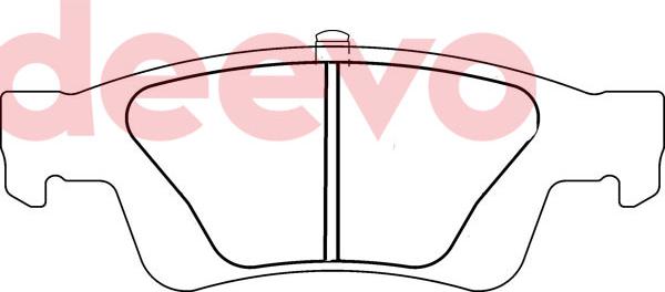 DEEVO BP81180 - Комплект спирачно феродо, дискови спирачки vvparts.bg