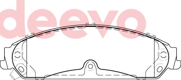 DEEVO BP83000 - Комплект спирачно феродо, дискови спирачки vvparts.bg