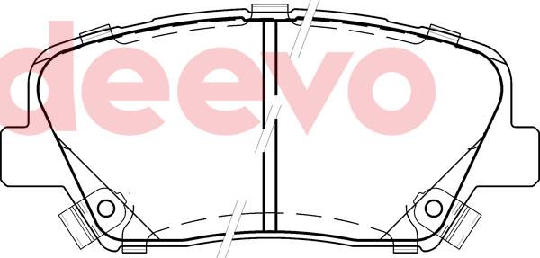 DEEVO BP83780 - Комплект спирачно феродо, дискови спирачки vvparts.bg