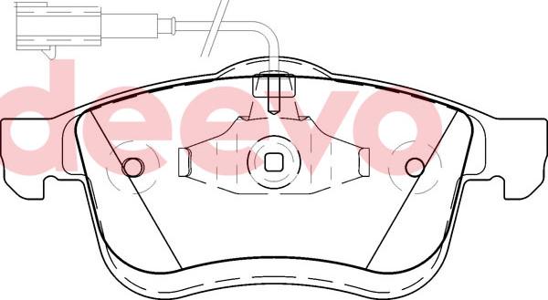 DEEVO BP79940 - Комплект спирачно феродо, дискови спирачки vvparts.bg