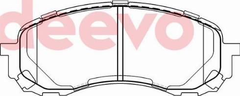 DEEVO BP79000 - Комплект спирачно феродо, дискови спирачки vvparts.bg