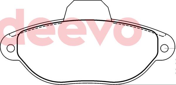 DEEVO BP79360 - Комплект спирачно феродо, дискови спирачки vvparts.bg