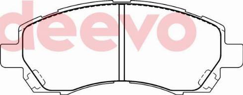 DEEVO BP75460 - Комплект спирачно феродо, дискови спирачки vvparts.bg