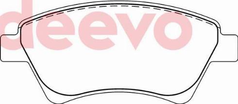 DEEVO BP76940 - Комплект спирачно феродо, дискови спирачки vvparts.bg