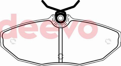 DEEVO BP76680 - Комплект спирачно феродо, дискови спирачки vvparts.bg