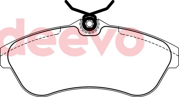 DEEVO BP76340 - Комплект спирачно феродо, дискови спирачки vvparts.bg