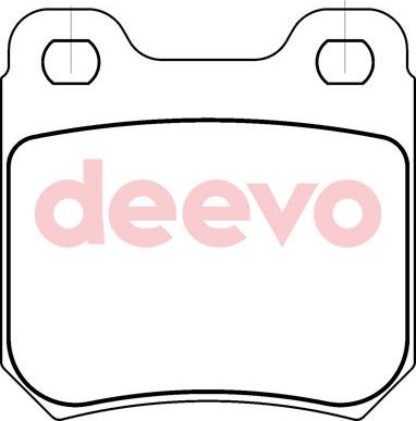 DEEVO BP70900 - Комплект спирачно феродо, дискови спирачки vvparts.bg