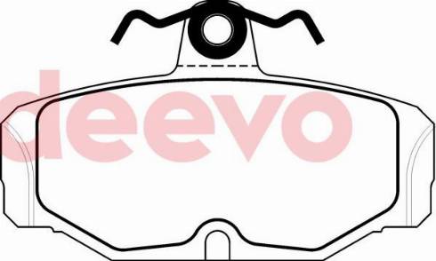 DEEVO BP70460 - Комплект спирачно феродо, дискови спирачки vvparts.bg