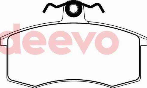 DEEVO BP70020 - Комплект спирачно феродо, дискови спирачки vvparts.bg