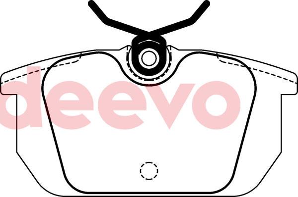 DEEVO BP70800 - Комплект спирачно феродо, дискови спирачки vvparts.bg
