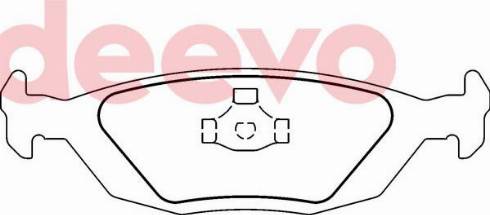 DEEVO BP71660 - Комплект спирачно феродо, дискови спирачки vvparts.bg