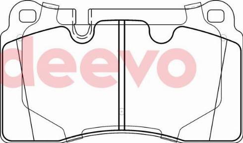 DEEVO BP78960 - Комплект спирачно феродо, дискови спирачки vvparts.bg