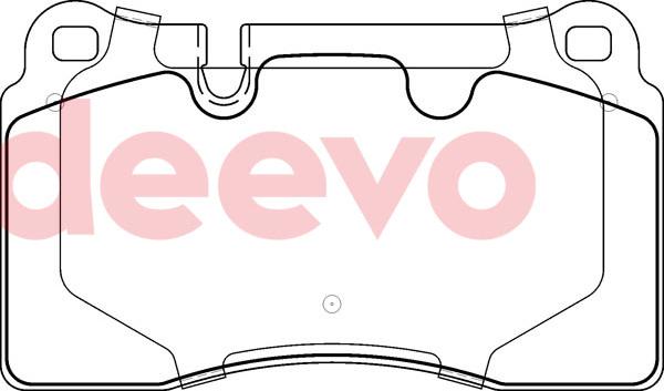 DEEVO BP78920 - Комплект спирачно феродо, дискови спирачки vvparts.bg