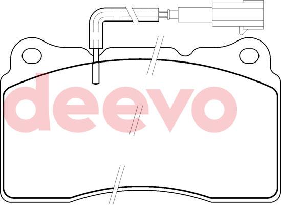 DEEVO BP78460 - Комплект спирачно феродо, дискови спирачки vvparts.bg