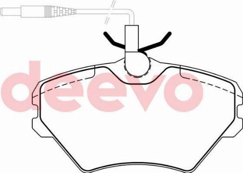 DEEVO BP73940 - Комплект спирачно феродо, дискови спирачки vvparts.bg