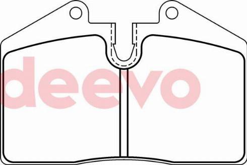 DEEVO BP73960 - Комплект спирачно феродо, дискови спирачки vvparts.bg