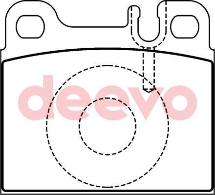 DEEVO BP73380 - Комплект спирачно феродо, дискови спирачки vvparts.bg