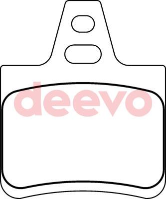 DEEVO BP72100 - Комплект спирачно феродо, дискови спирачки vvparts.bg