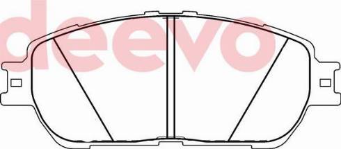 DEEVO BP77940 - Комплект спирачно феродо, дискови спирачки vvparts.bg