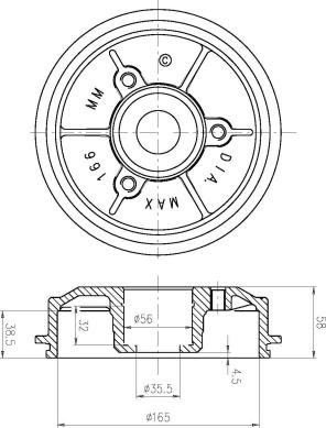 DEEVO BT80700 - Спирачен диск vvparts.bg