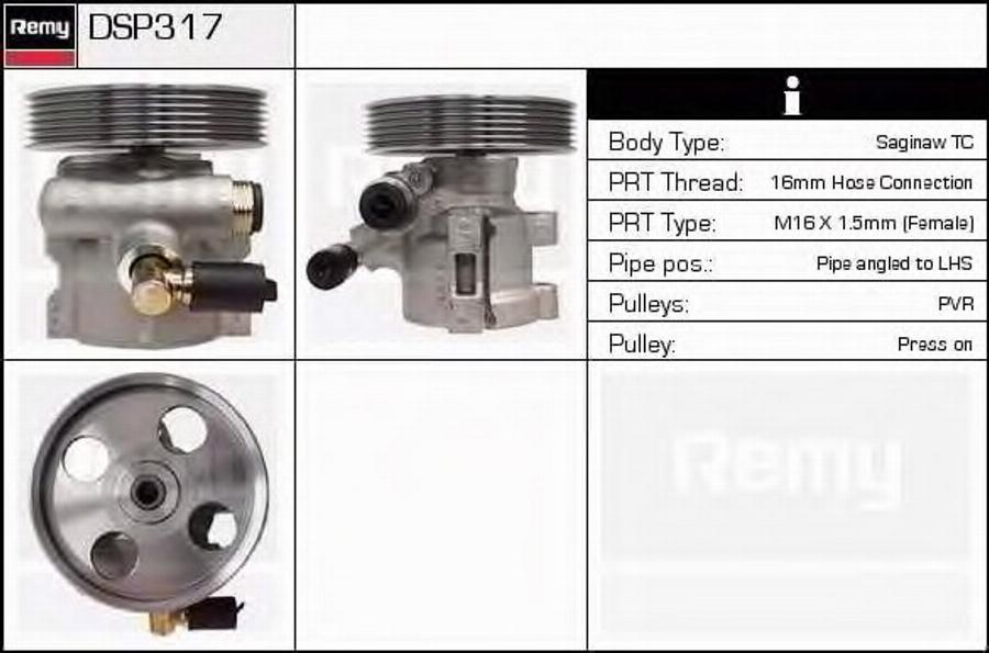 Delco Remy DSP317 - Хидравлична помпа, кормилно управление vvparts.bg