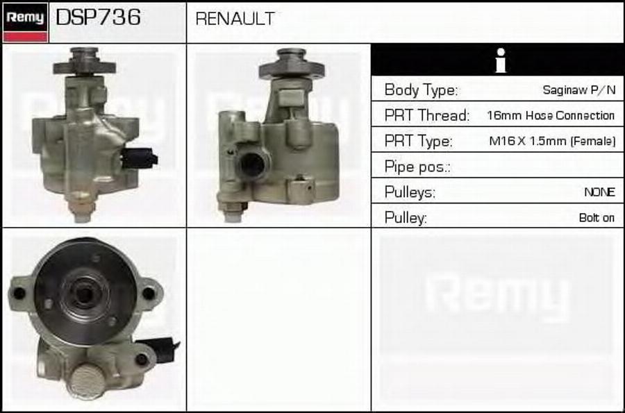 Delco Remy DSP736 - Хидравлична помпа, кормилно управление vvparts.bg